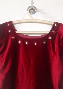 Velvet Crop Top
