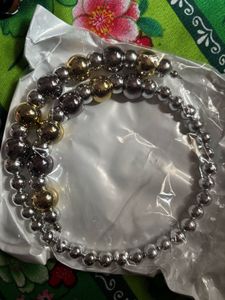 Metallic Beaded Necklace