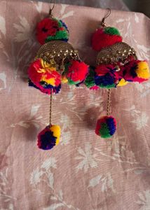 Pompom Earrings