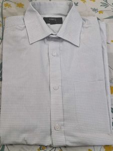 M&S Checked Pattern Formal Shirt