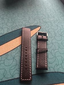 Dark brown Genuine Leather Watch Strap
