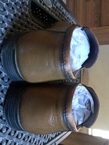 Genuine Leather Olive Patina Penny Loafers