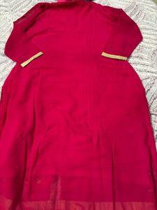 Pink Embroidered Kurta Set