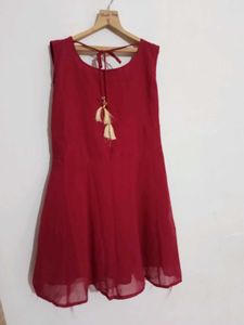 Red Sequin Party Dress🎀✨