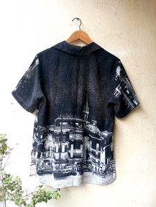 Imported Printed Button-Down Shirt (Women)
