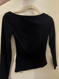 Gothic Cross Print Long Sleeve Top