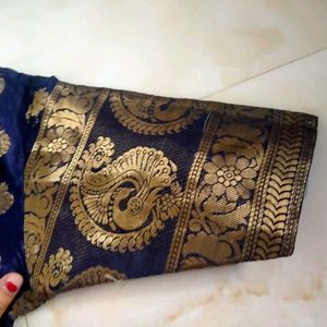 new saari with blouse