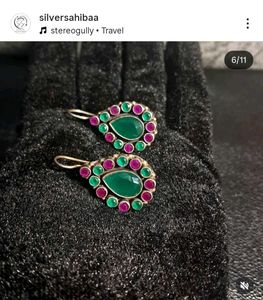 Gemstone Drop Earrings