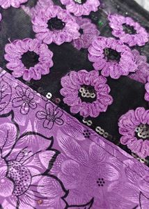 Purple Floral Fabric