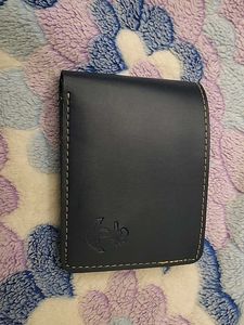 Navy Leather Card Holder
