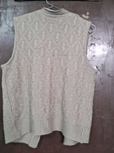 Vintage Sleeveless Cardigan Vest