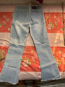 Nifty Women Blue Bootcut High Rise Cropped Jeans