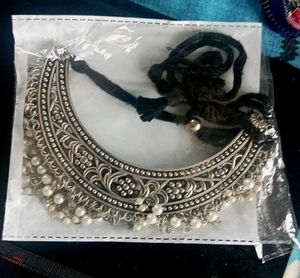 Oxidised Silver Choker