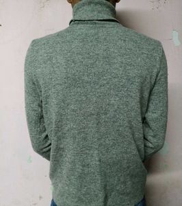 Gray Turtleneck Sweater