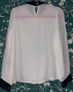 Black And White Formal Top