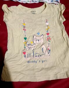 Baby Girl Combo Of 4 T-shirts 3-12 Months