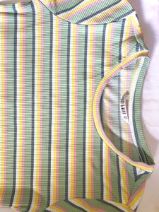 Ribbed Striped T-Shirt