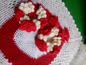 Crochet Rose Gajra🌹