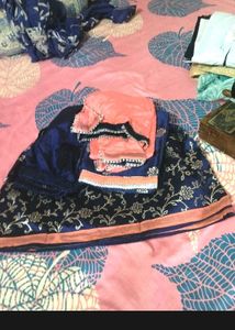 -Stitched Party Wear Gharara Suit