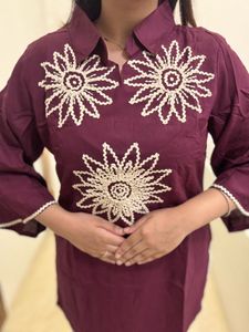 Embroidered Kurta Cord Set