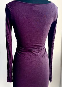 Stretchable Vero Moda Purple Bodycon Dress