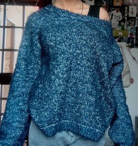 Blue Knit Sweater