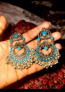 Oxidised Chand Bali Earing
