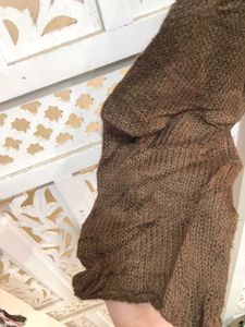 Brown Knit Sweater A