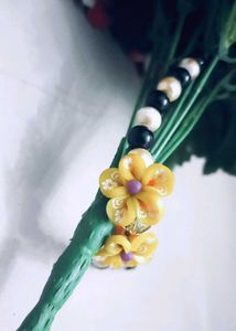 Handmade Floral Made Charm Bracelet