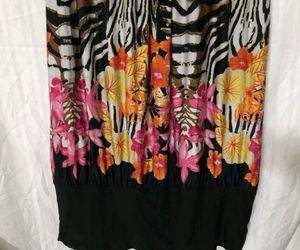 Black Printed Short Sleeves Dress