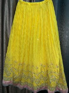 Yellow Embellished Lehenga Choli