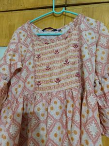 bell sleeve kurti gown