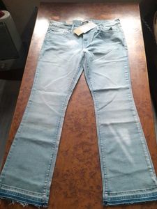 Light Wash Flare Leg Jeans