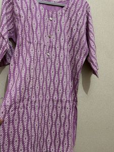 Elegant Purple Short Kurta