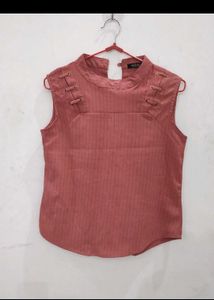 W Pale Pink Kurti, Panty And Top (Combo)