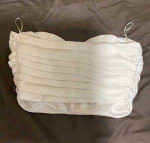 ZARA Bandeau Ruched Top