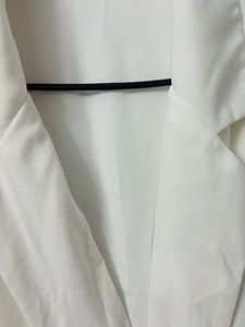 White Blazer bodycone Top