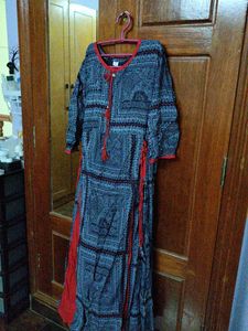 Black And Red Kurthi