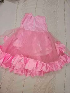 Pink Flower Girl Dress