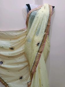 Beautiful Cream Saree