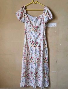 Floral Puff Sleeve Dress
