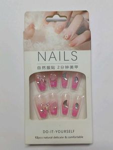 Pink DIY Press-On Nails