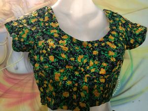 Skirt N Blouse (Black Yellow 🌼)