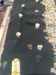 Elegant Black Saree