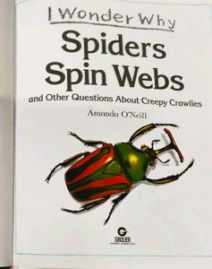 Spiders Spin Webs/ I Wonder Why Children Book