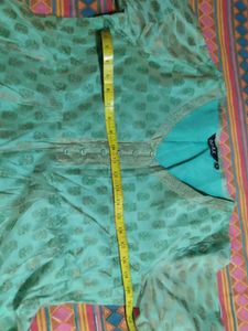 Mint Green Patterned Kurti