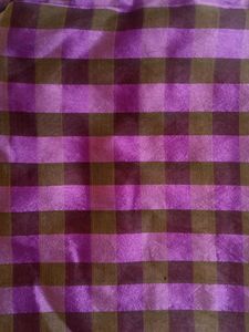Violet Colour Checked Saree