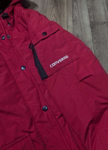 converse red hooded jacket
