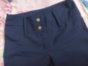 Navy Blue Straight Pants