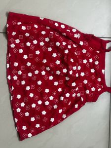Cute Red Floral Dress